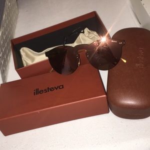 Illesteva rose gold sunglasses